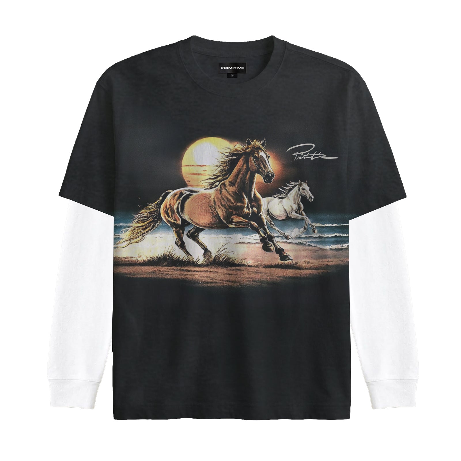Image of SUNSET TWOFER L/S BOXY TEE