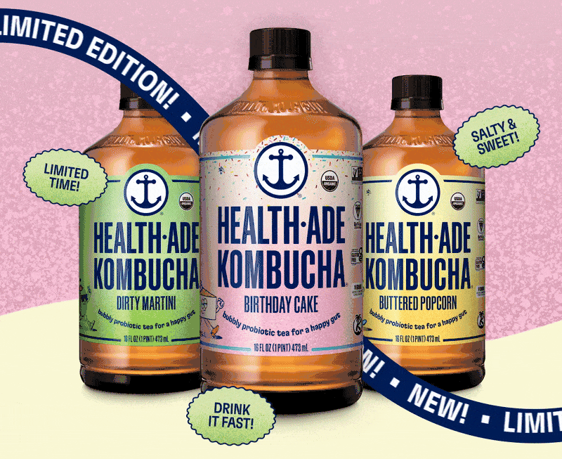 Health-Ade Kombucha animation - Limited Edition