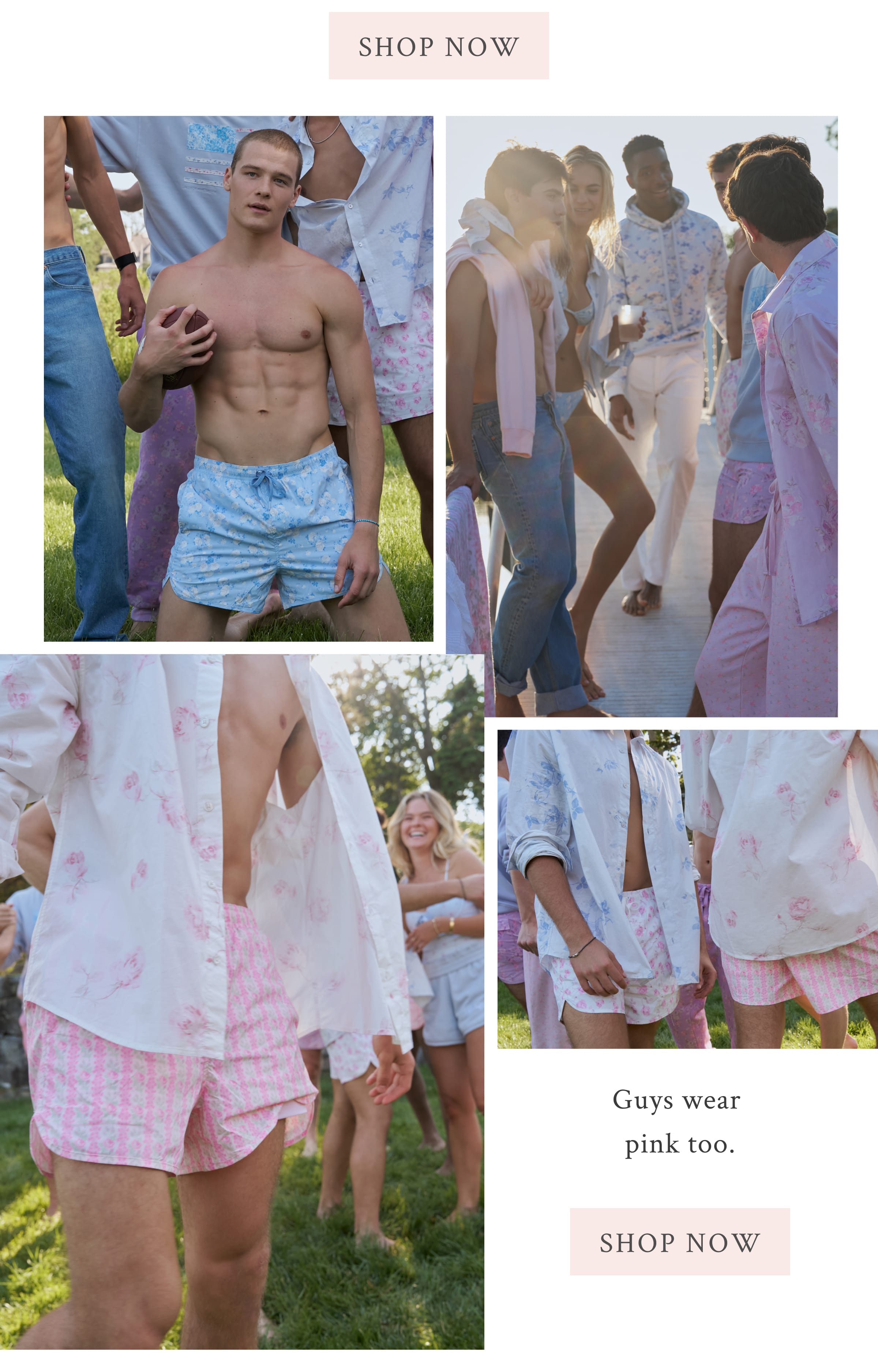 Guys wear pink too. <SHOP NOW>