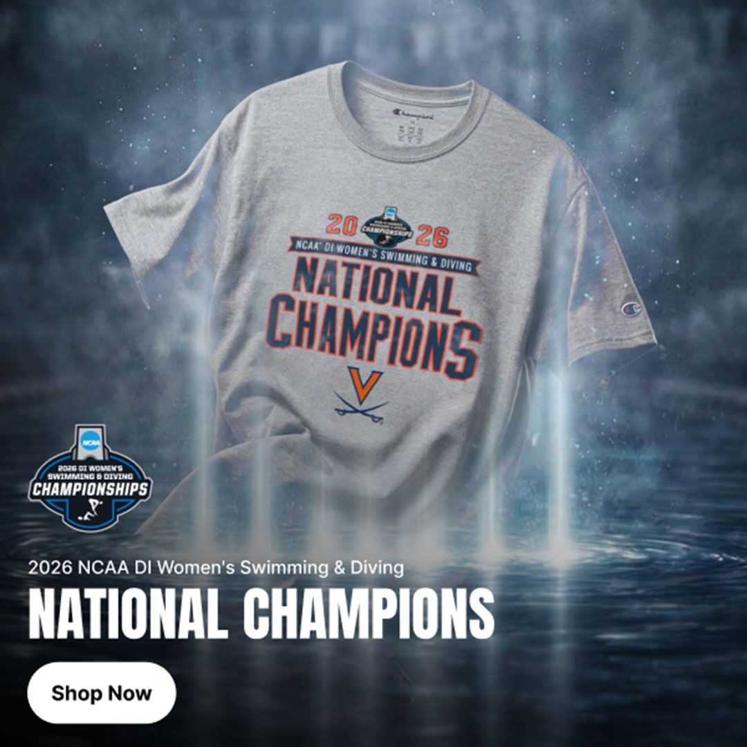 Unisex Champion Gray Virginia Cavaliers 2026 NCAA Women’s Swimming & Diving National Champions T-Shirt