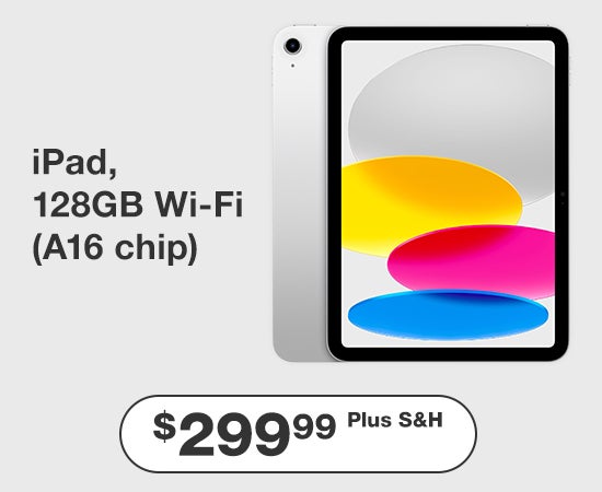 iPad, Wi-FI A16 chip $40 OFF