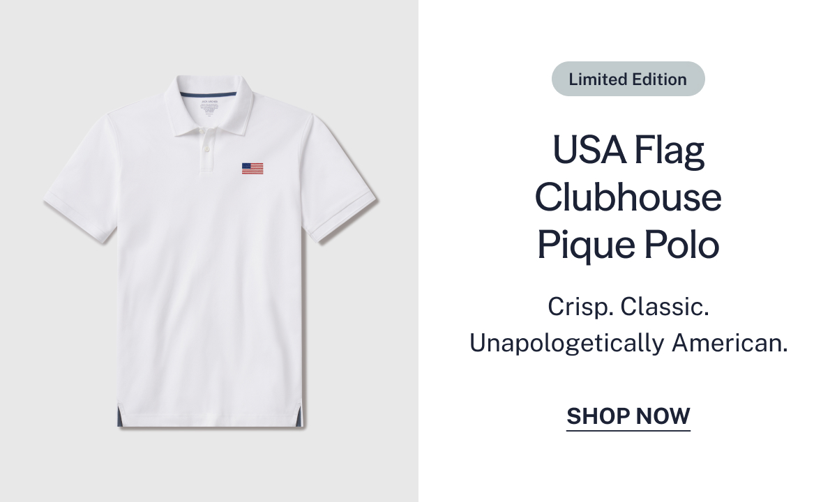 USA Flag Clubhouse Pique Polo