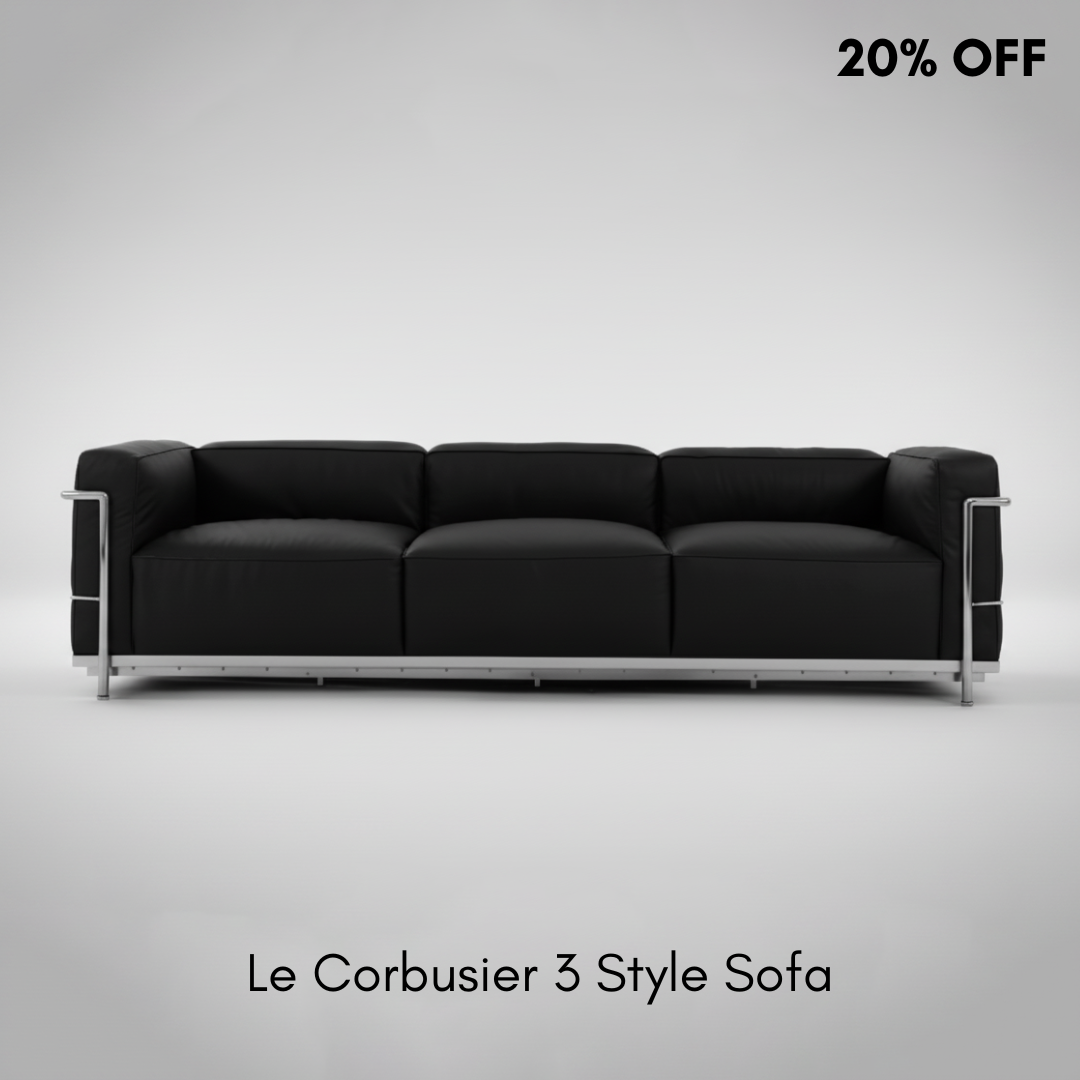 Le Corbusier 3 Style Sofa
