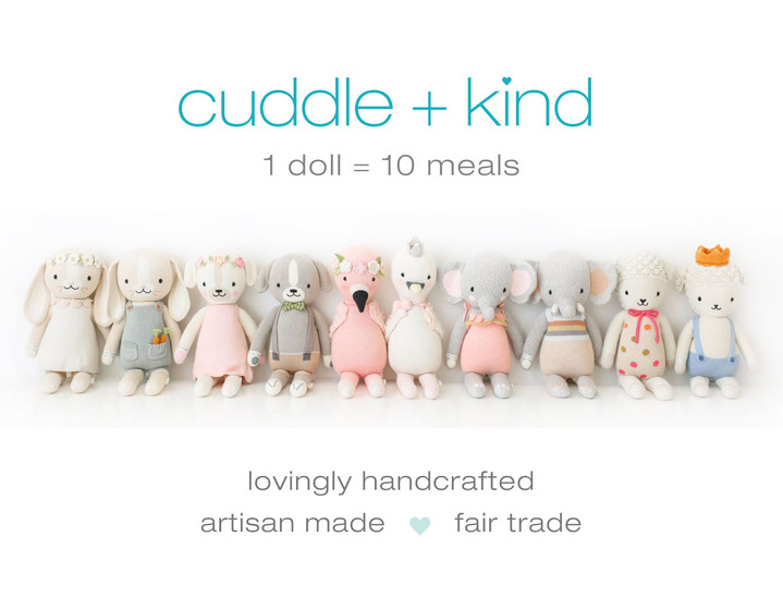 cuddle+kind, 1 doll = 10 meals