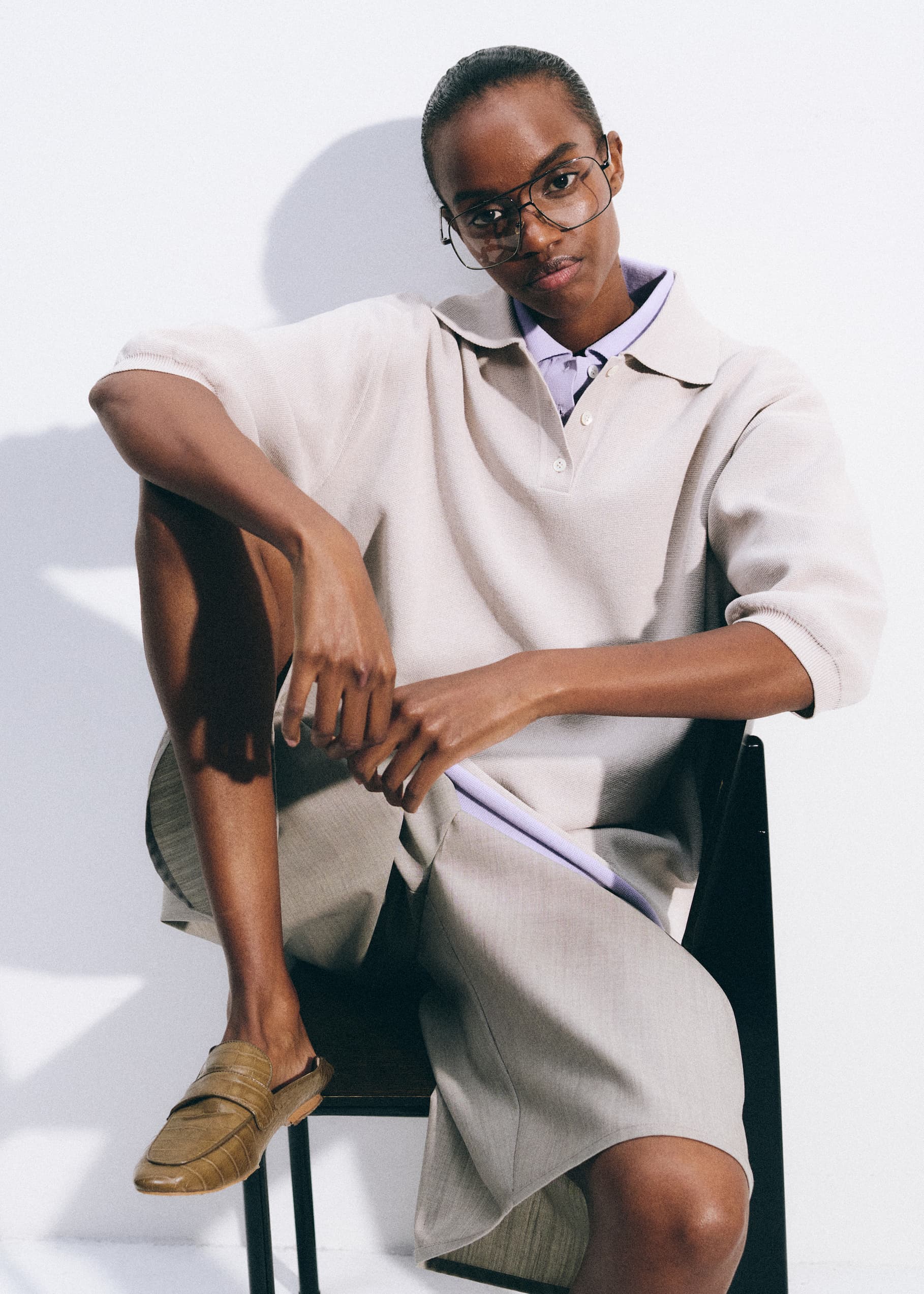 an image of a woman wearing a trench coat