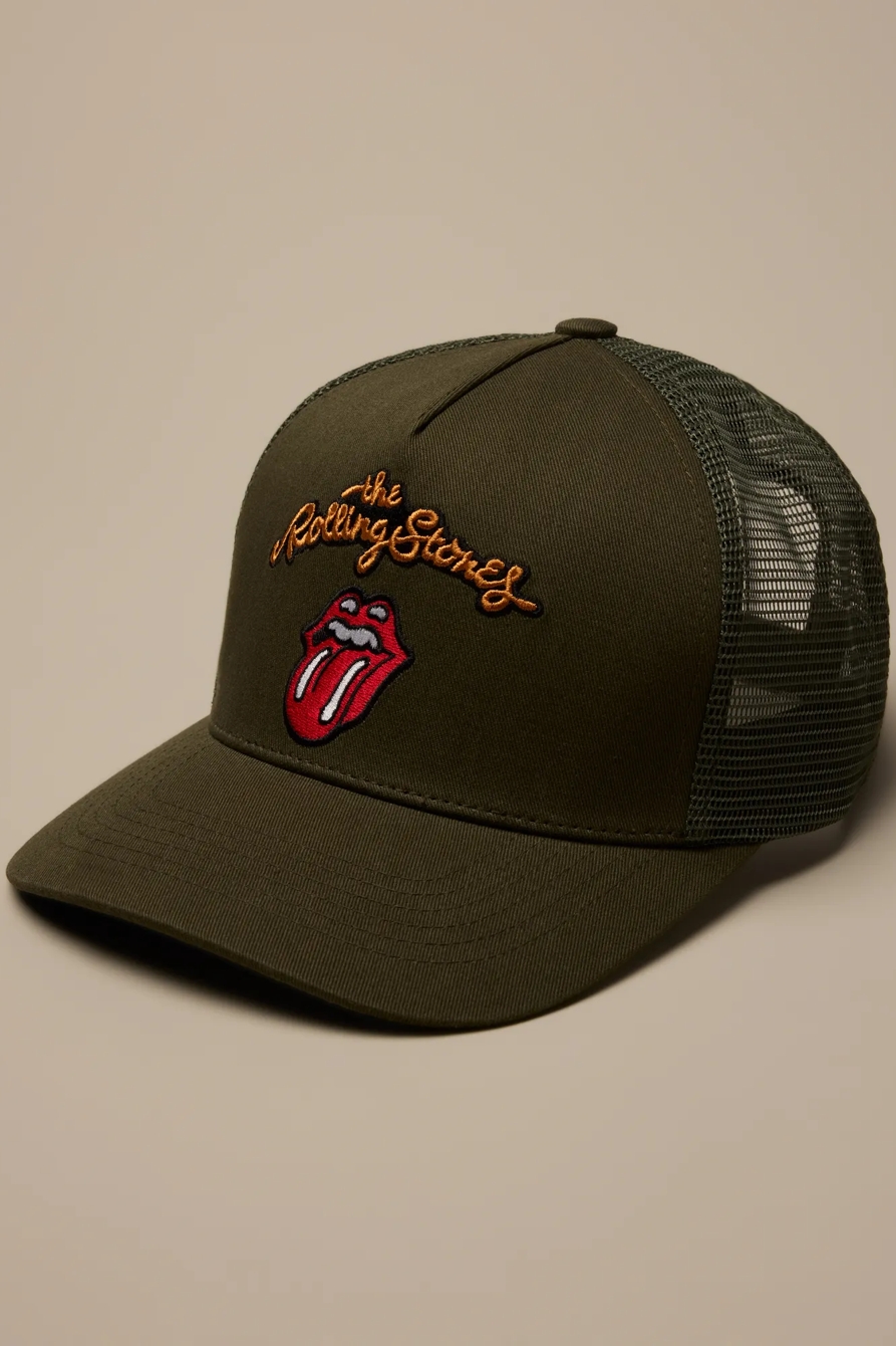 Image of Lucky Brand Rolling Stones Trucker - Men's Clothing Outerwear Jackets Coats