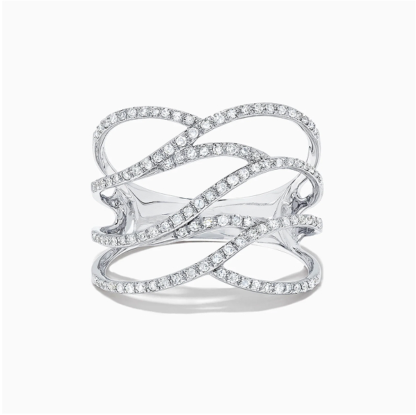 Pave Classica 14K White Gold Diamond Fashion Ring, 0.43 TCW