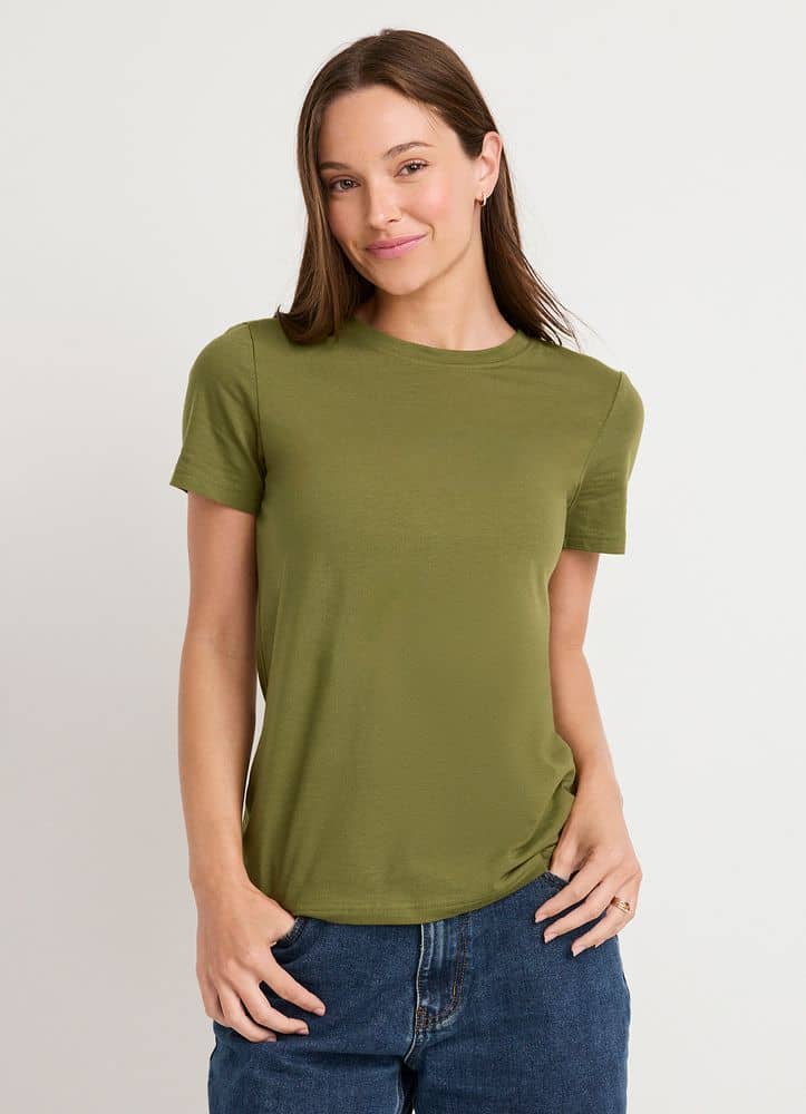 Organic Cotton Stretch Short Sleeve Tee