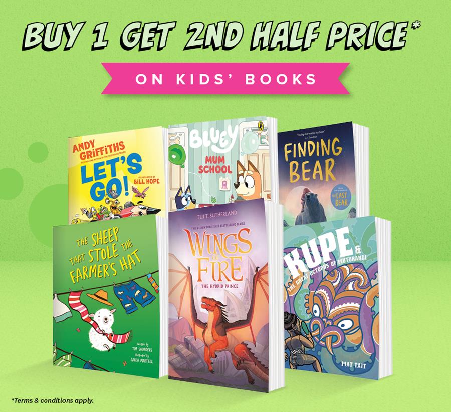 Buy 1 Get 2nd Half Price Kid's Books