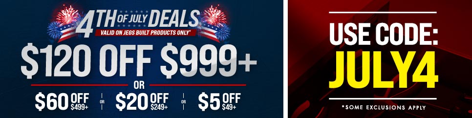 Shop 4th of July Deals From JEGS!