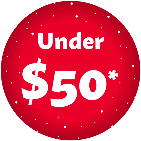 Under $50* 