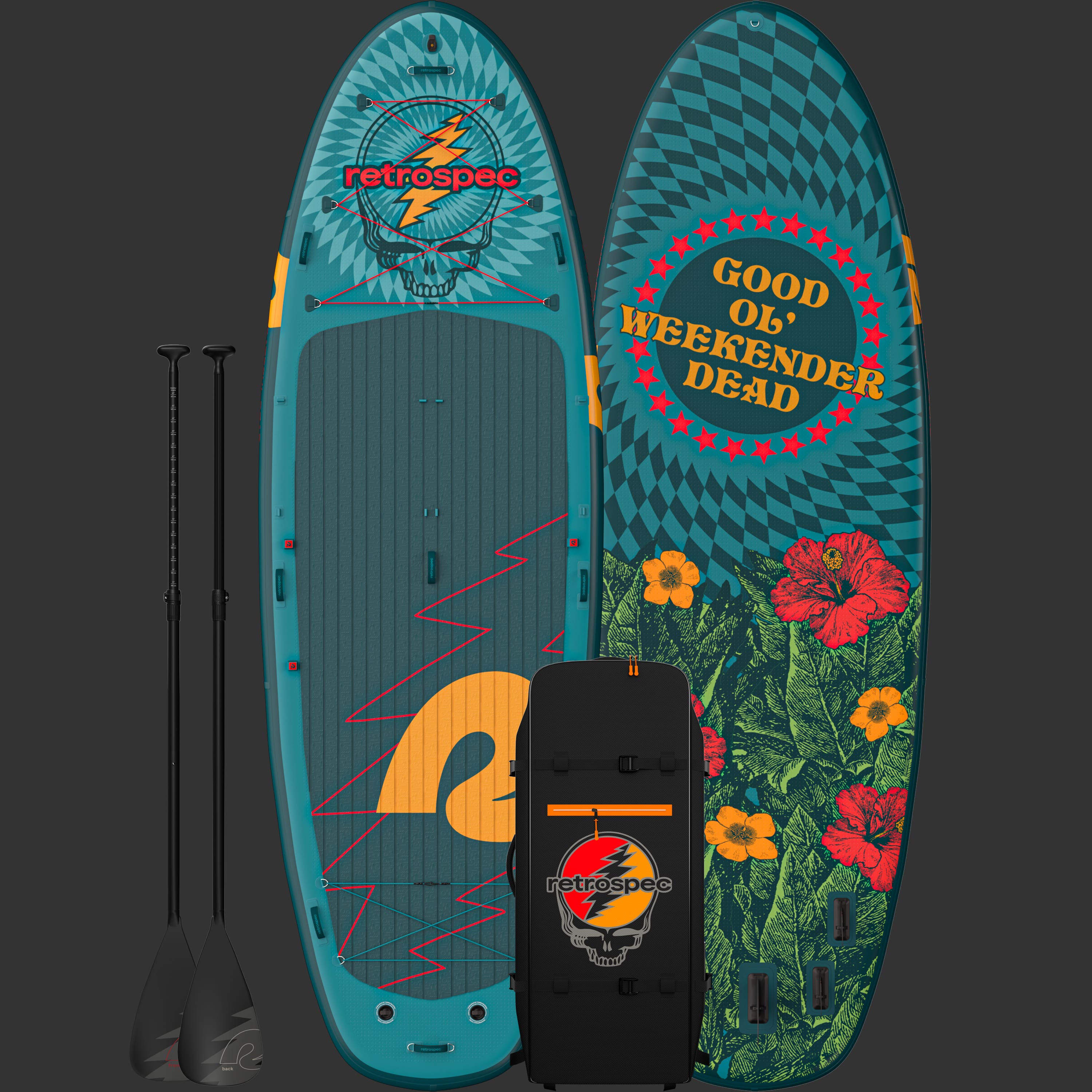 Image of Grateful Dead Weekender Crew XL Multi-Person Inflatable Stand Up Paddle Board 15’