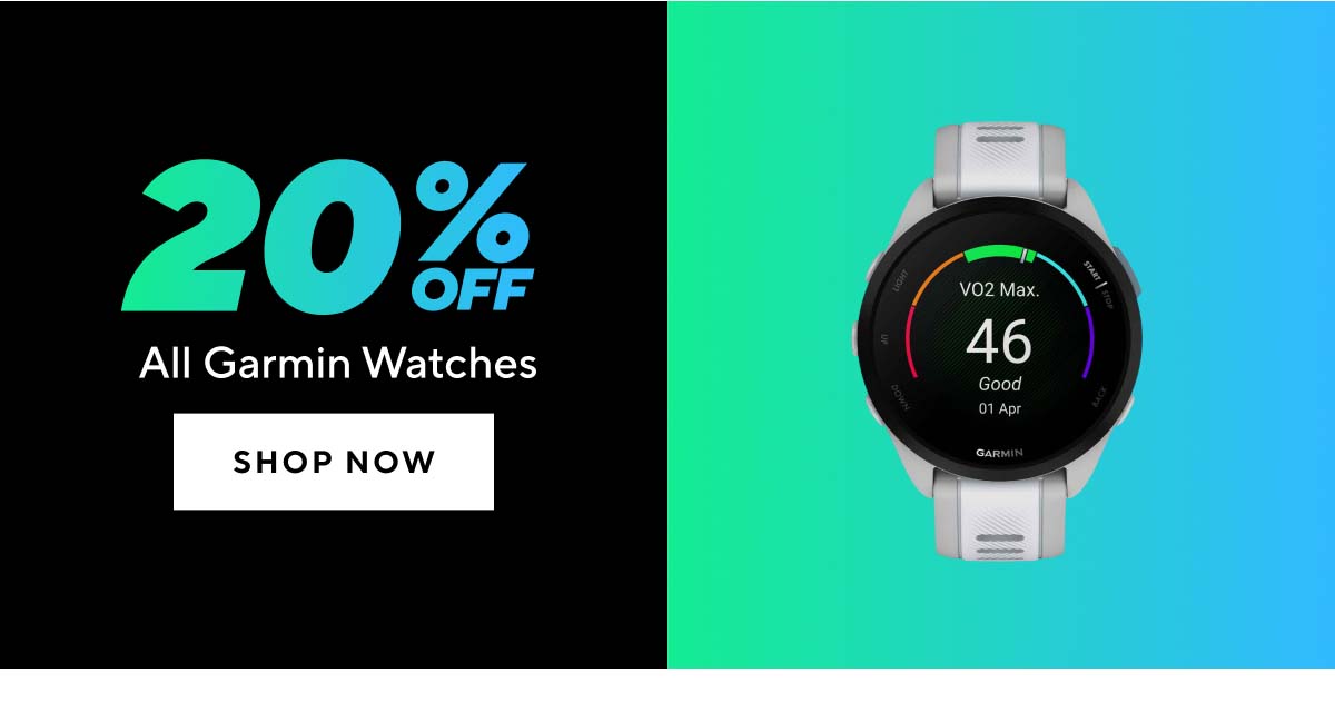 20% Off All Garmin Watches