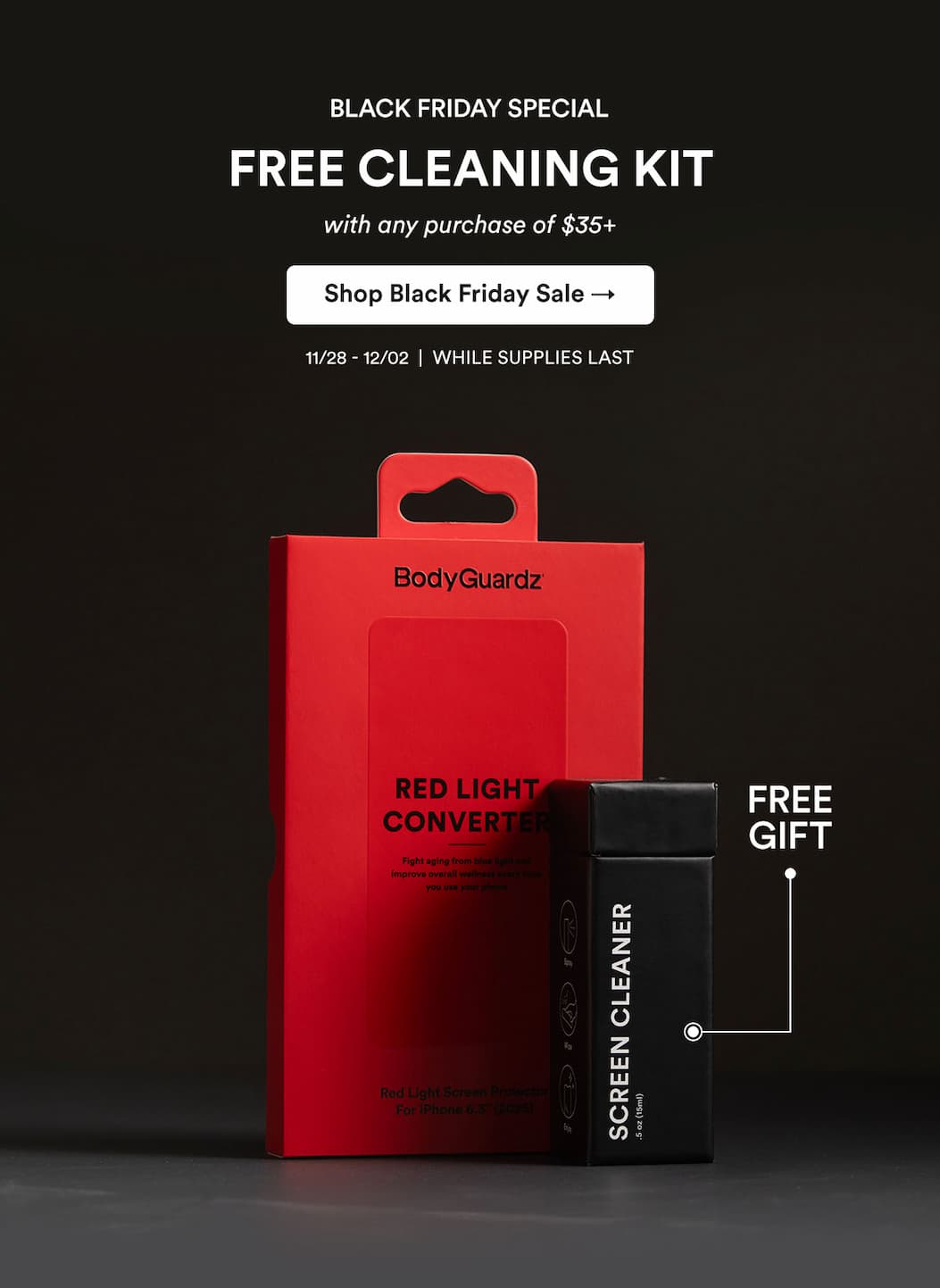 Black Friday just got better: Get a free cleaning kit with purchases over $35