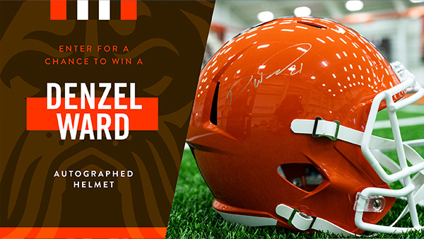 Enter to Win: Denzel Ward Mini Helmet