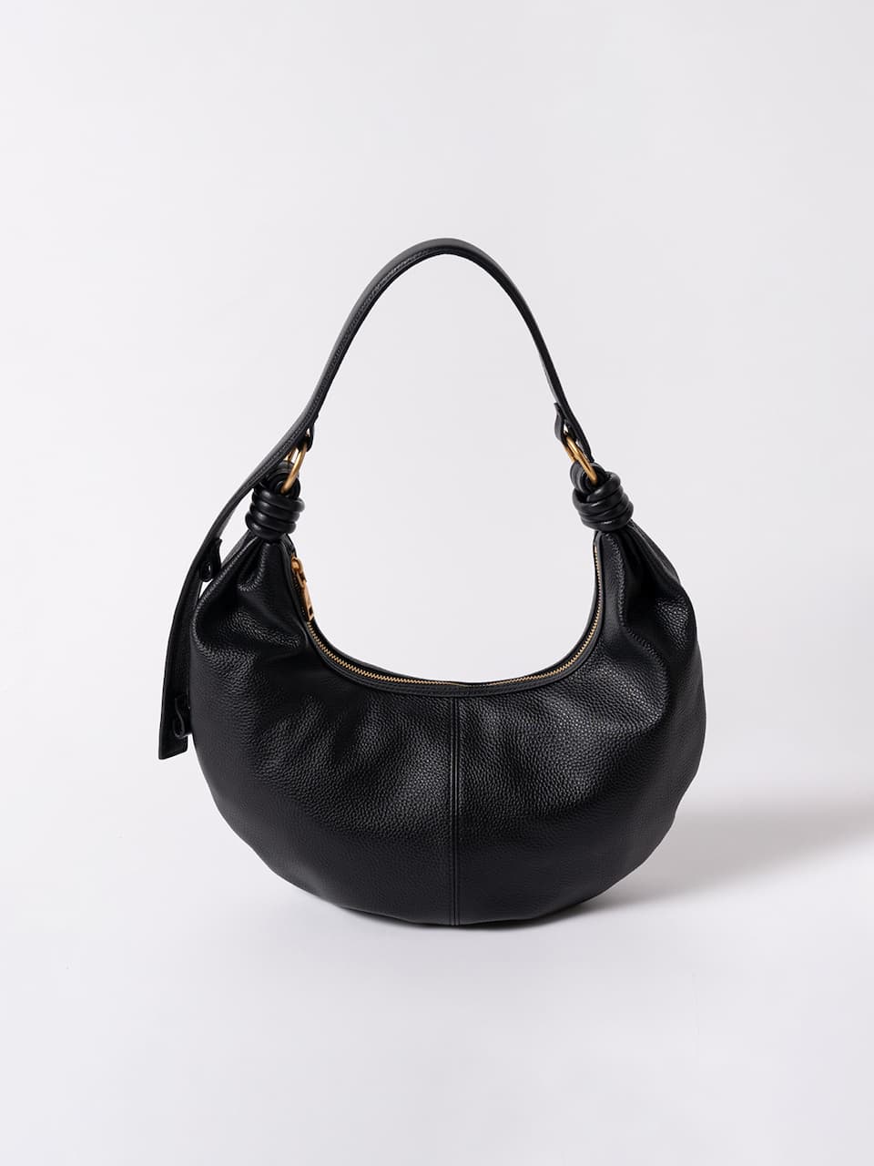 Dumpling Handbag (Pebbled Leather)