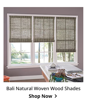 Bali Natural Woven Wood Shades | Shop Now >