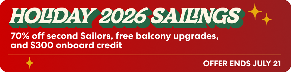 Holiday 2026 Sailings