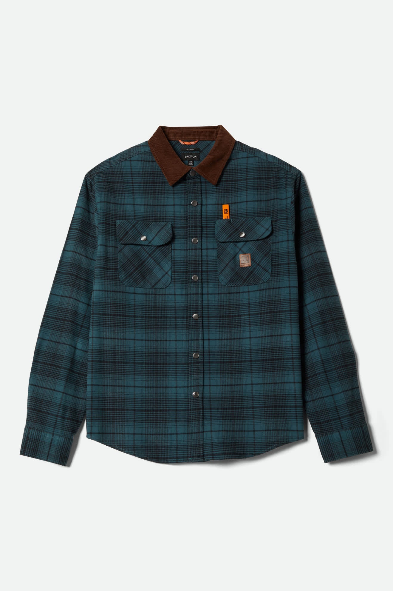 Image of Builders Bowery Performance Flannel - Night Sage/Black