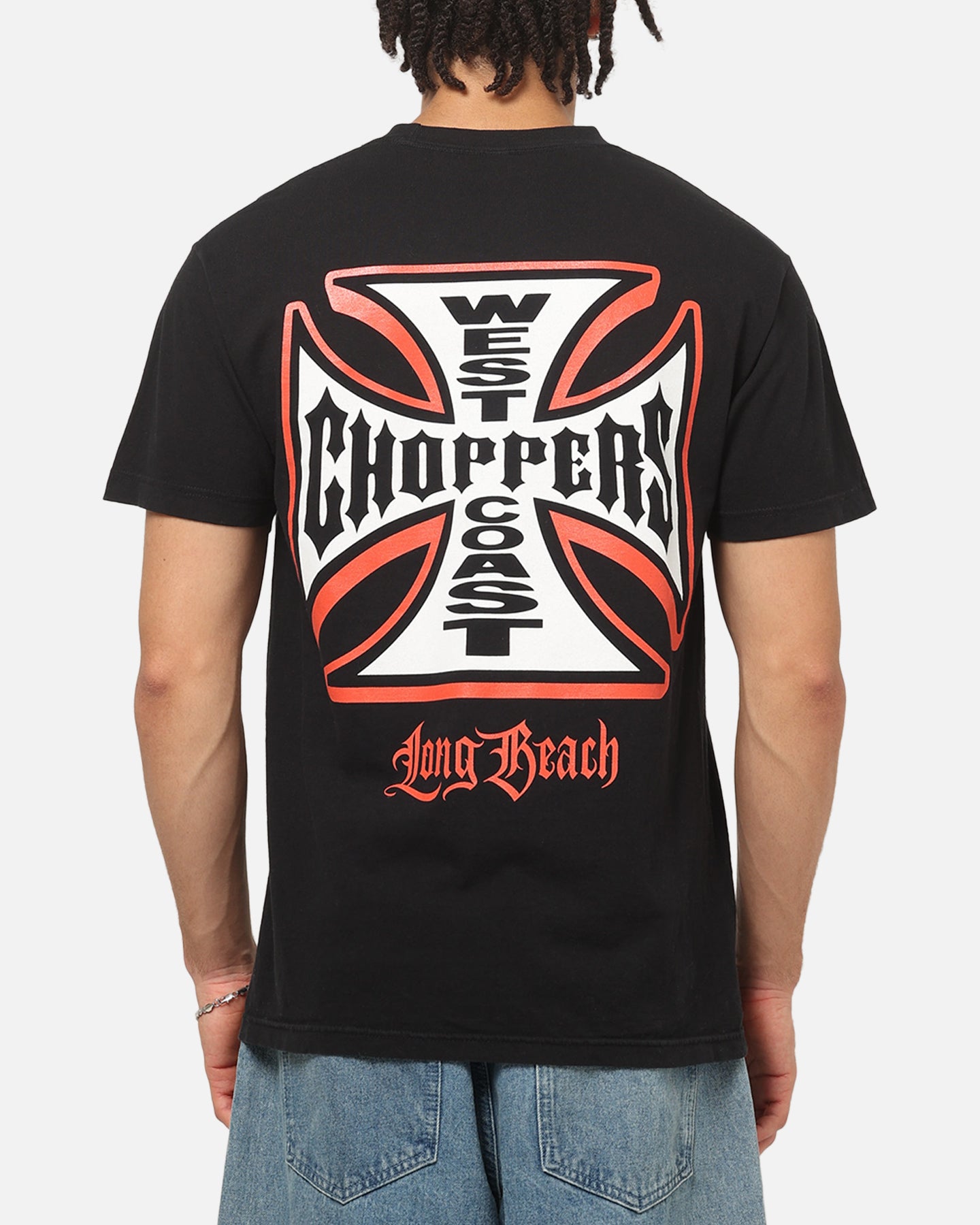 Image of West Coast Choppers Choppers Cross T-Shirt Black