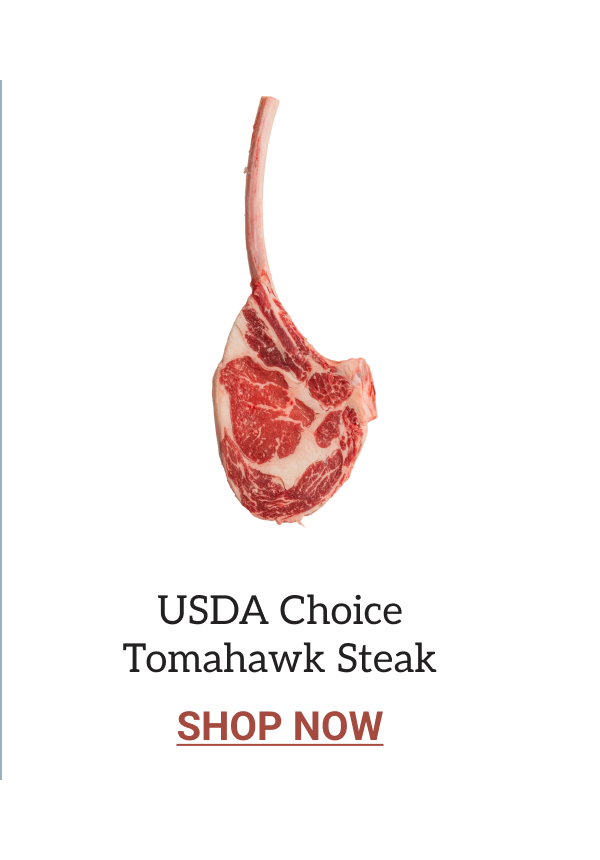 USDA Choice tomahawk steak
