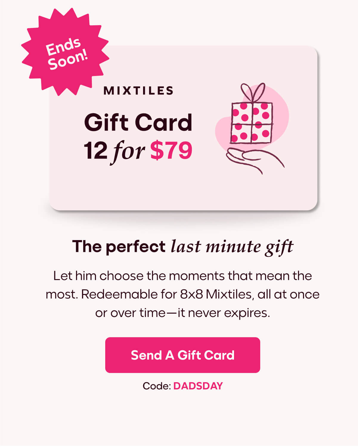 [MIXTILES] It ain't Father's Day without Mixtiles. | ORDER NOW