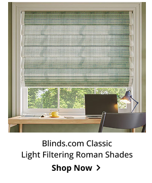 Blinds.com Classic Light Filtering Roman Shades | Shop Now >