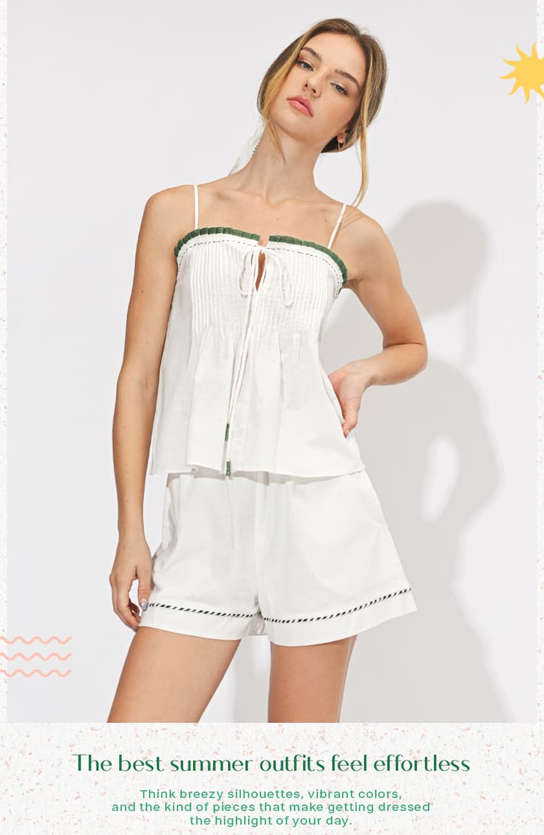 Isabella Pintucked Cami