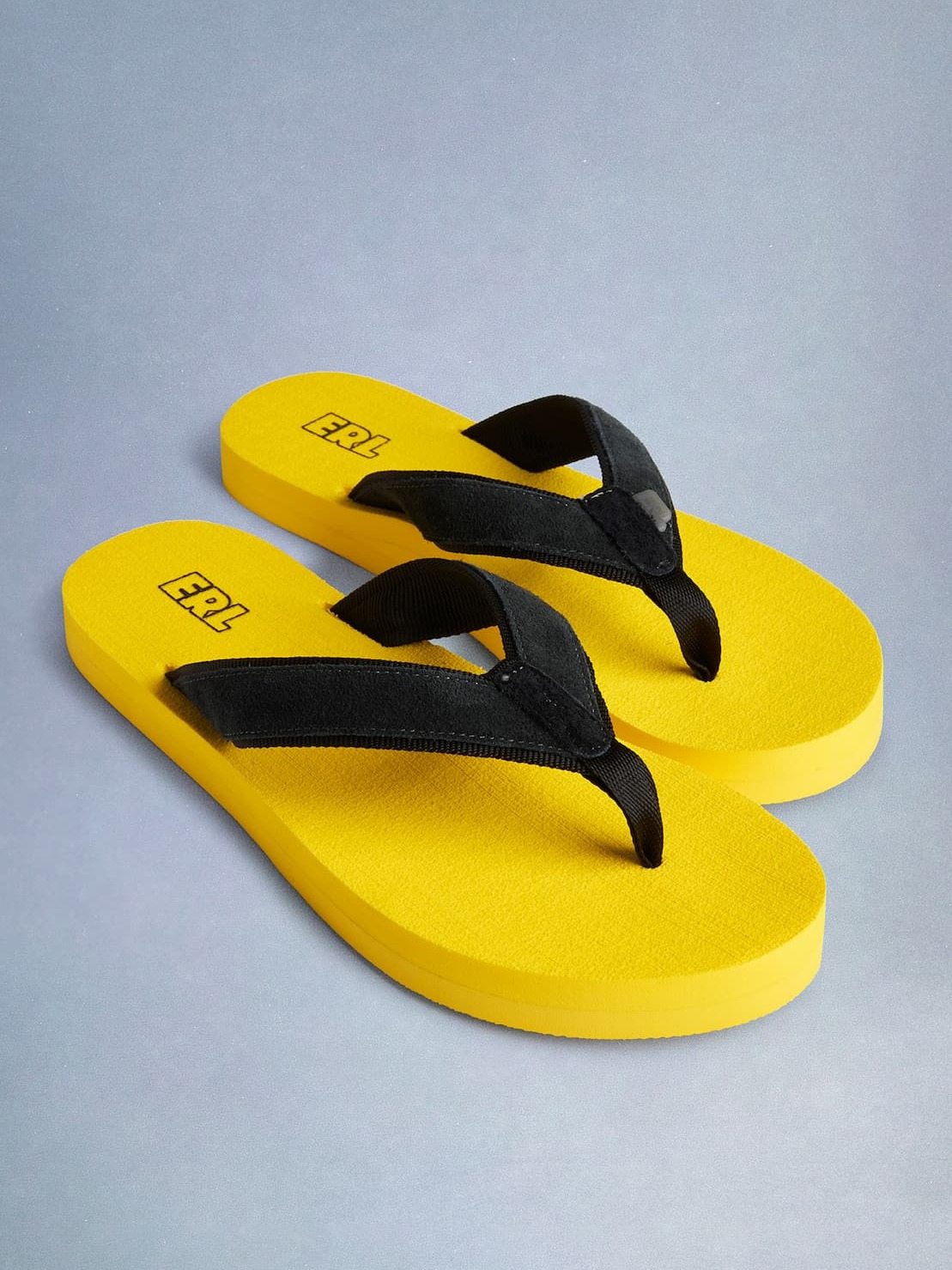 erl yellow flip flops
