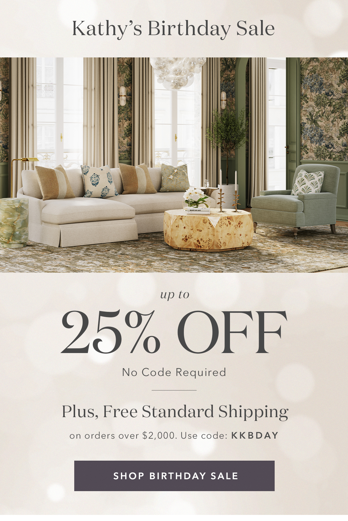 Shop Kathy's Birthday Sale