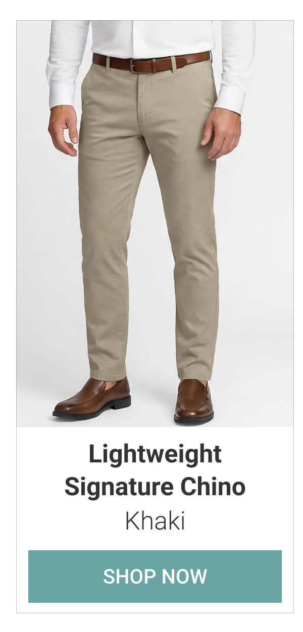 Khaki Lightweight Signature Chino