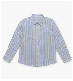 Women's Long Sleeve Shirt In Blue Striped