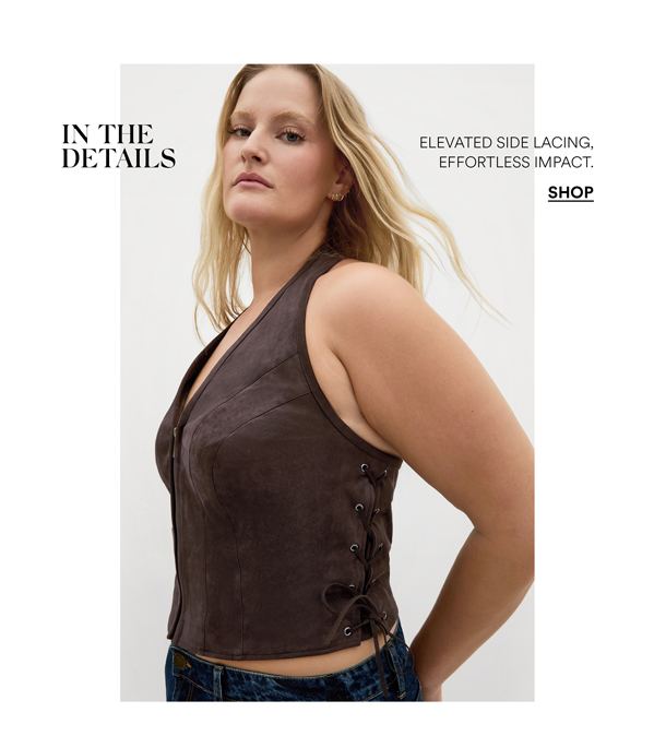 Shop the Harlow Sueded Halter Zip Top