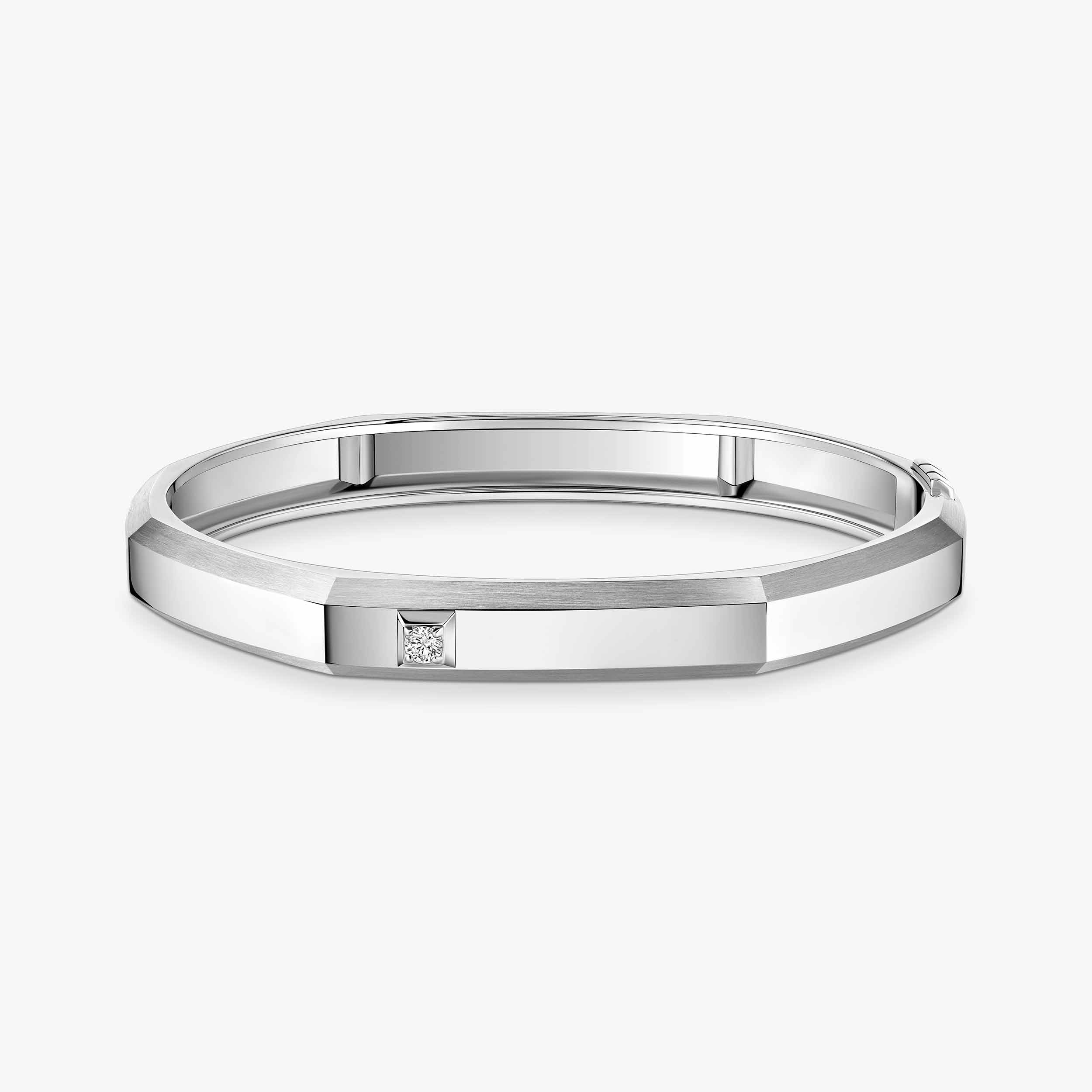Messika   Packshot   Bracelet Bangle Moderniste MM (Vue 1) 14539 WG