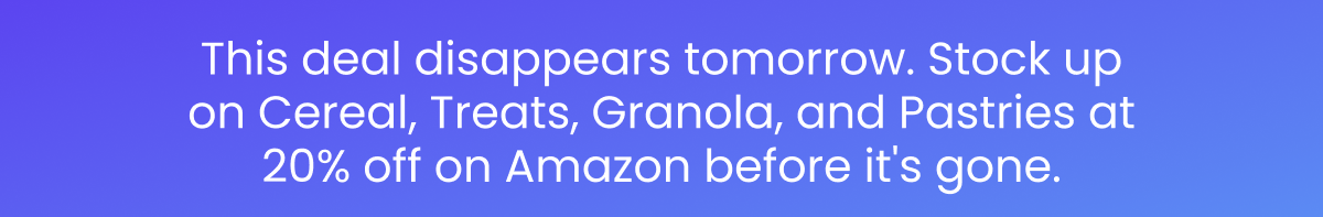 This deal disappears tomorrow