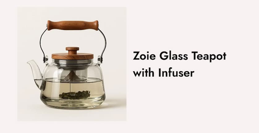 Zoie   Glass   Teapot   with   Infuser
