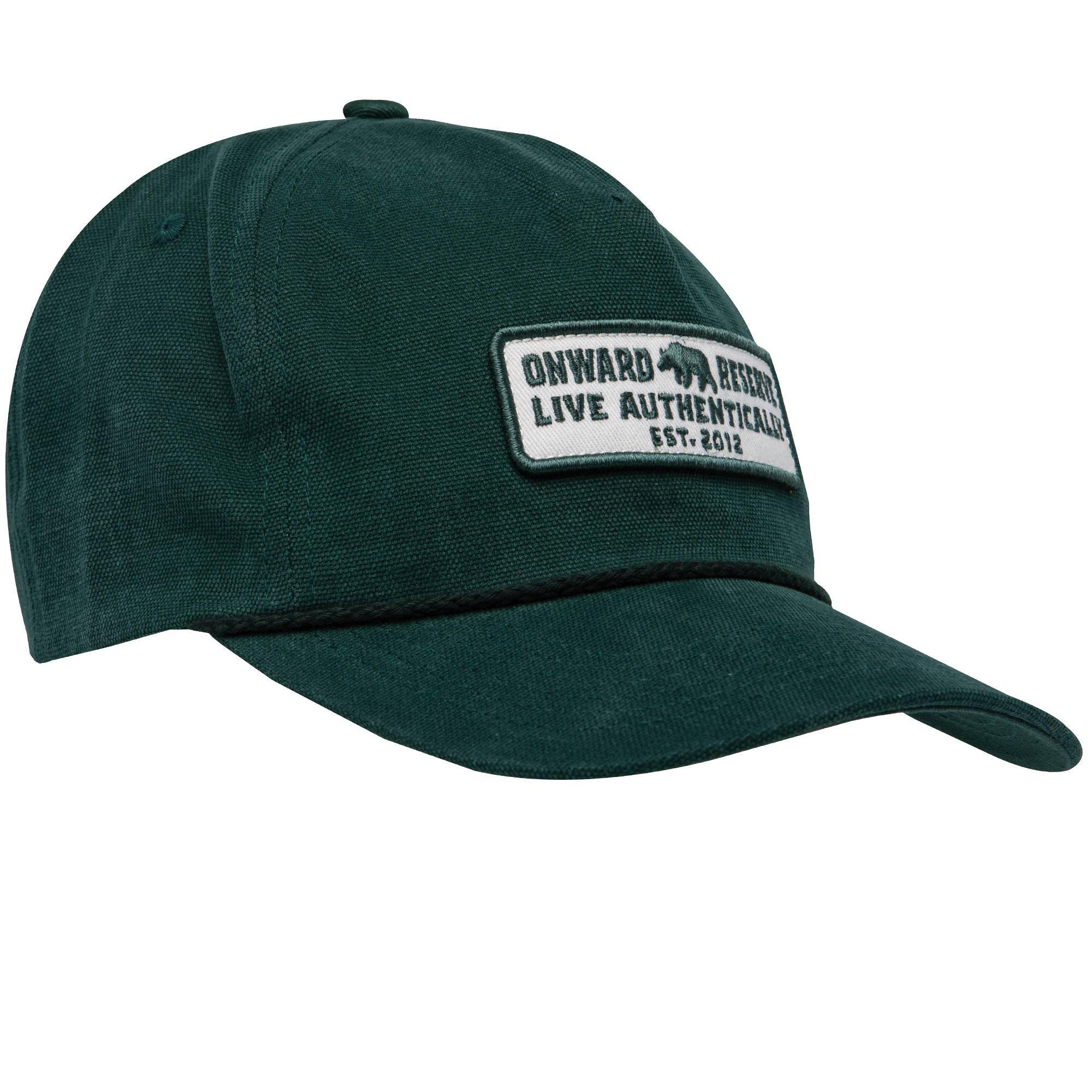 Image of Live Authentically Oxford Rope Hat - Duck Green