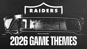 Check out the themes for each home game in Allegiant Stadium