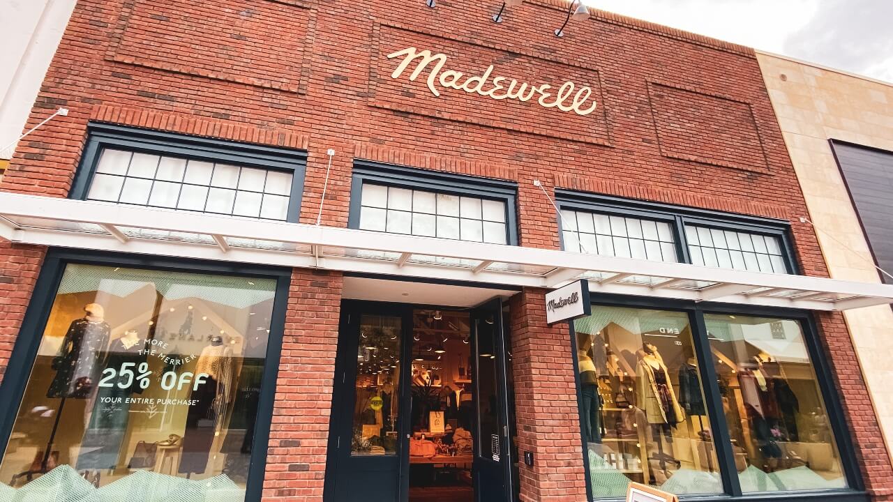 Madewell storefront