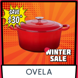 Ovela 5.6L Cast Iron Round Casserole (Red) Product Image