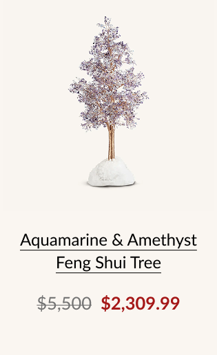 Aquamarine & Amethyst Feng Shui Tree