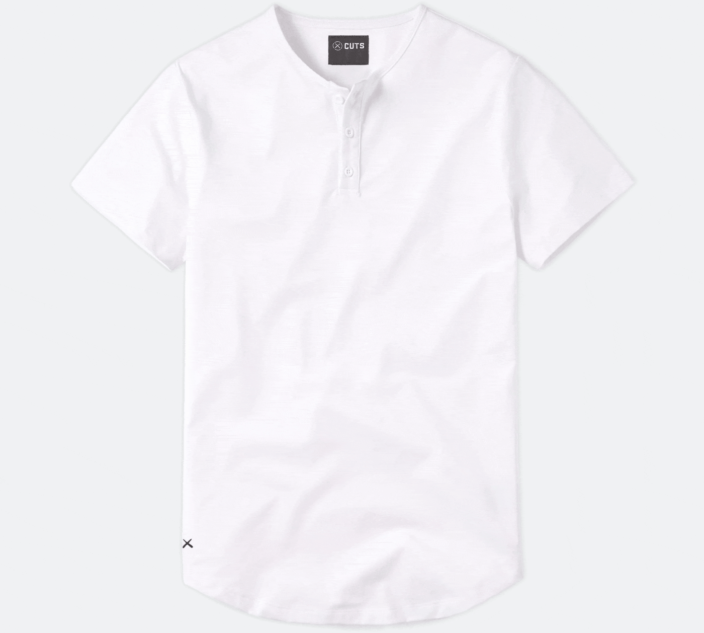 AO Henley Curve-Hem Tee