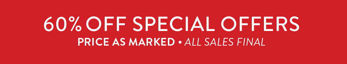 60% Off Special Offers