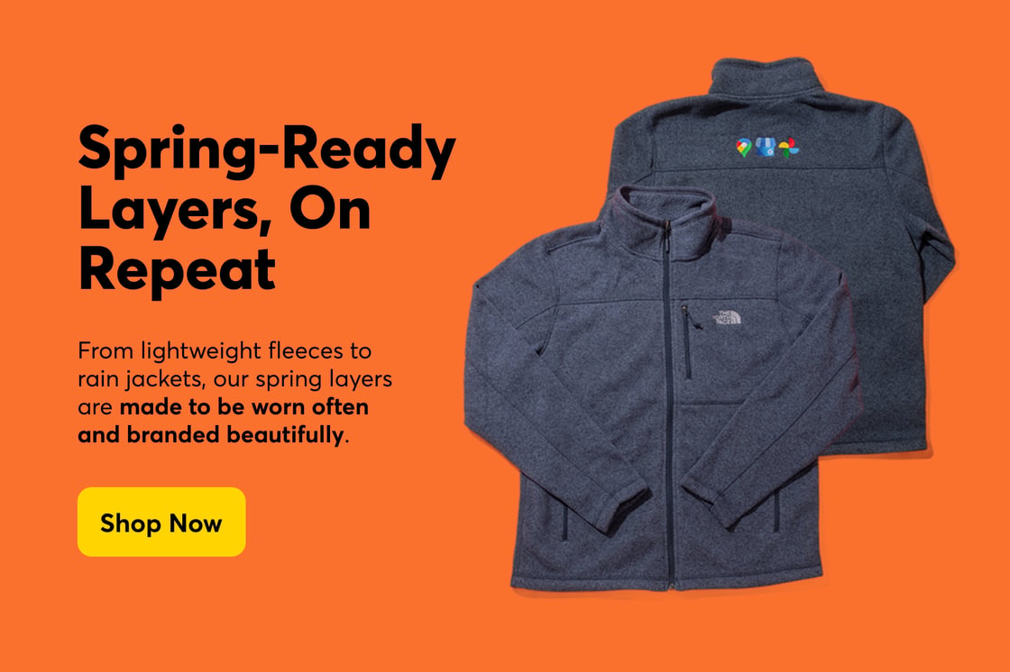 Custom branded jackets from The North Face
