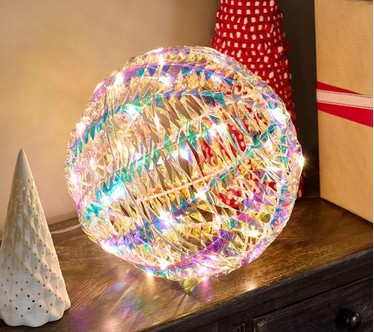 Bethlehem Lights 10" Illuminated Ribbon Sphere