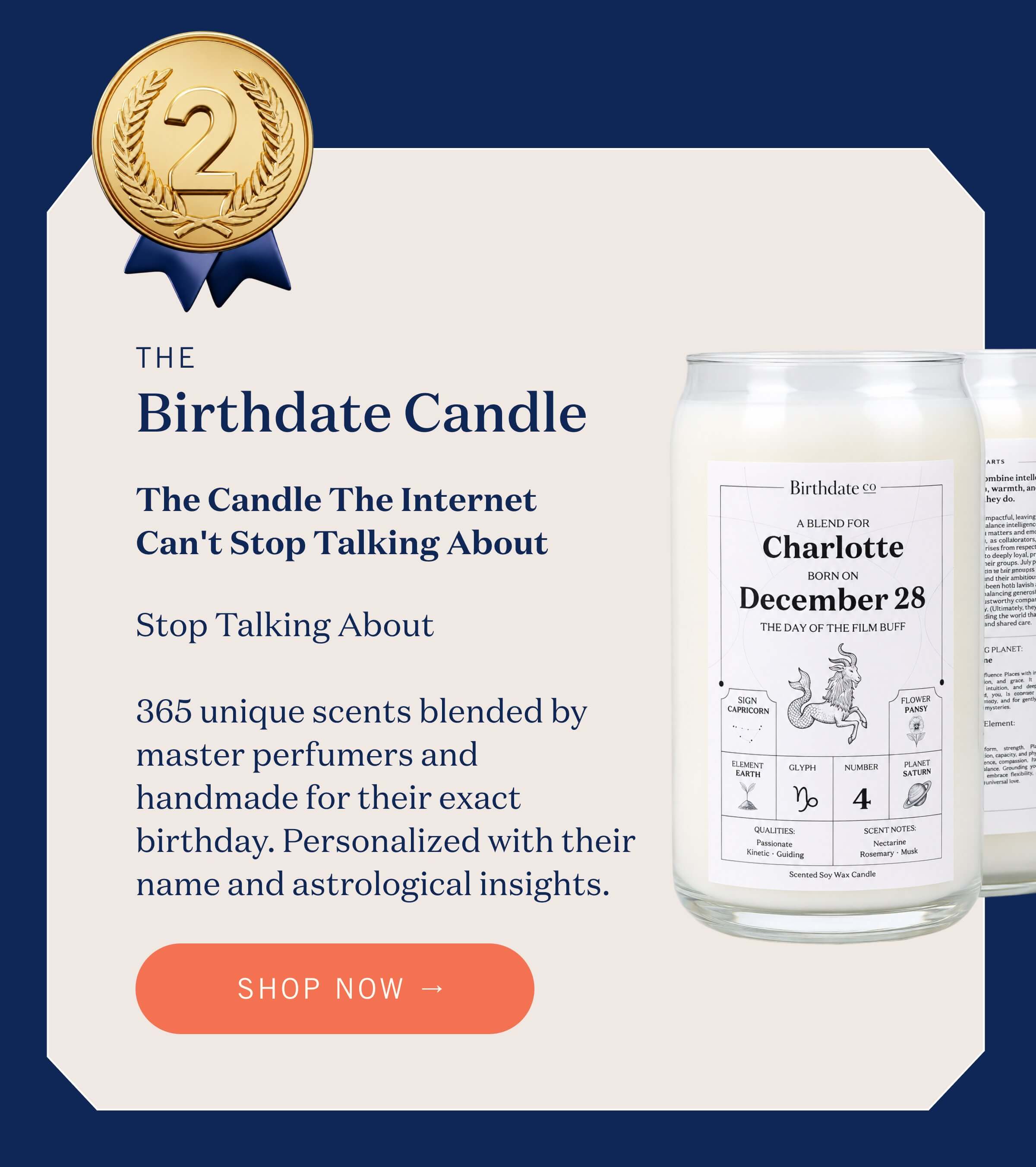 #2 Birthdate Candle