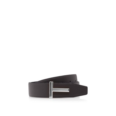 GRAIN LEATHER T ICON BELT