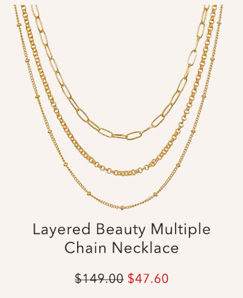 Layered Beauty Multiple Chain Necklace