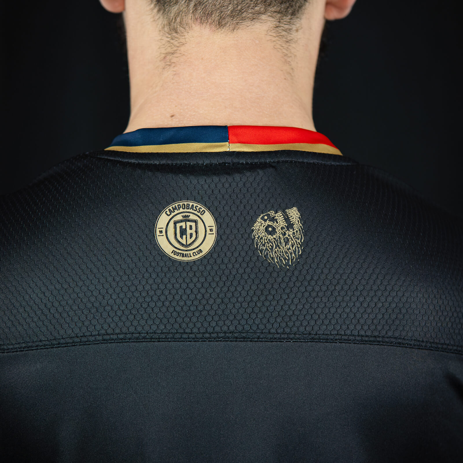 liquid death x campobasso limited edition jersey back
