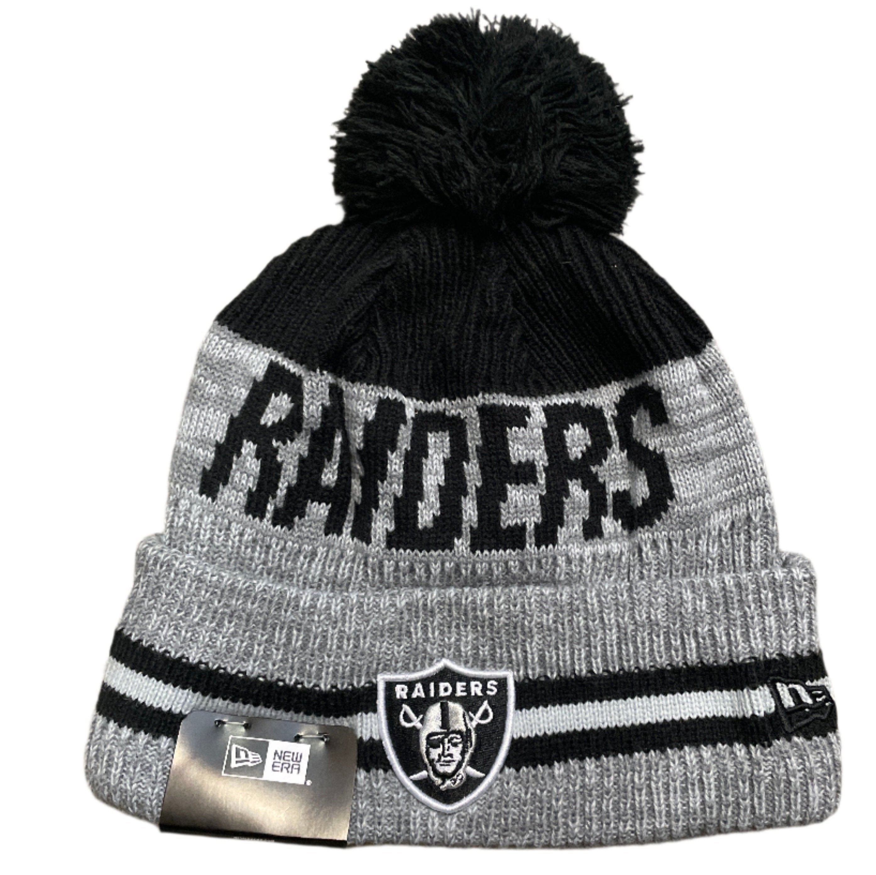 Image of New Era Las Vegas Raiders Runner Pom Knit